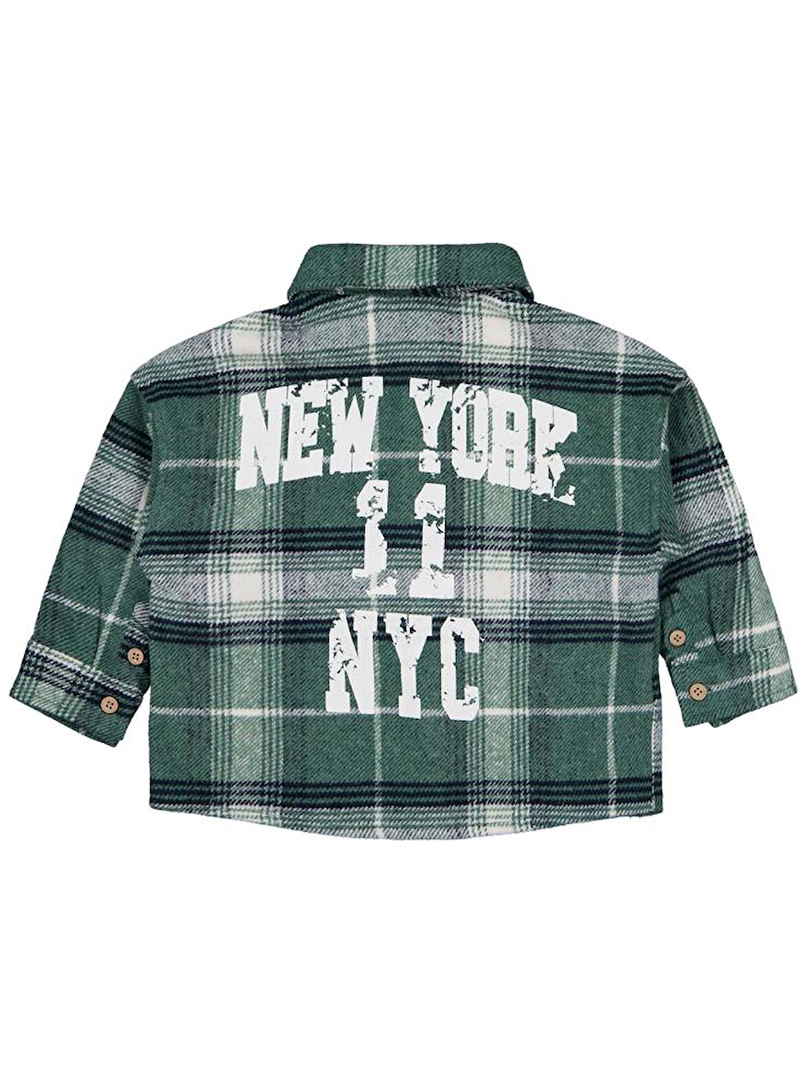 Civil Boys New York Baskılı 2-5 Yaş Gömlek - Yeşil 2-3 Yaş