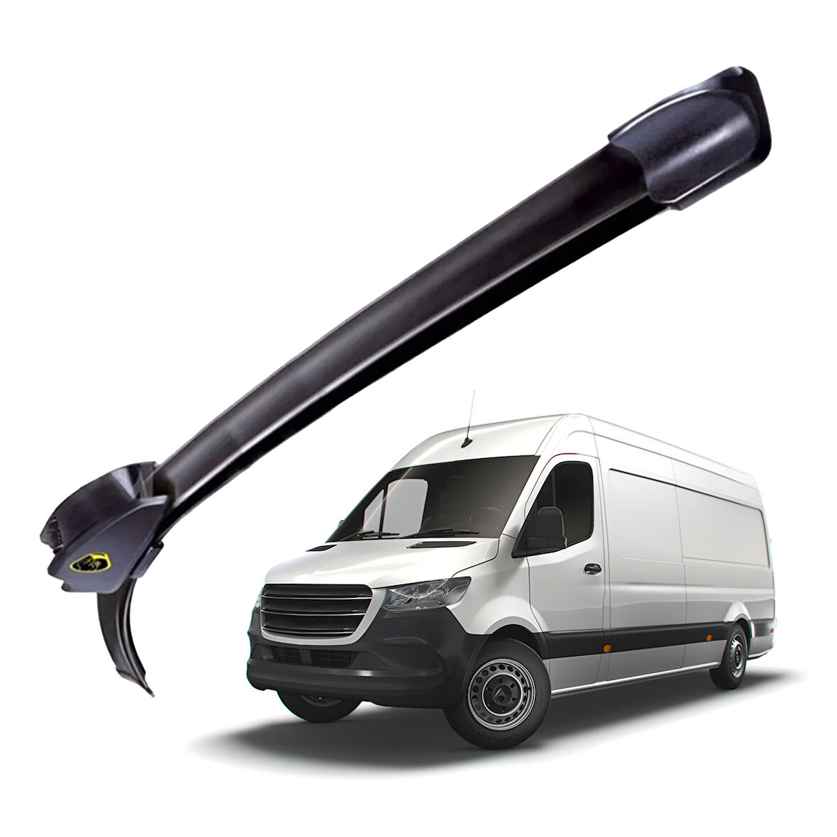Mega Oto Market RBW Otomobil Sileceği Muz Silecek Takımı 65/60 cm 26/24 inch Mercedes Benz Sprinter - Volkswagen Crafter ile uyumlu
