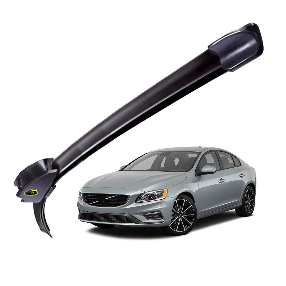Mega Oto Market RBW Otomobil Sileceği Muz Silecek Takımı 60/55 cm 24/23 inch Volvo S60 S80 V70 ile uyumlu