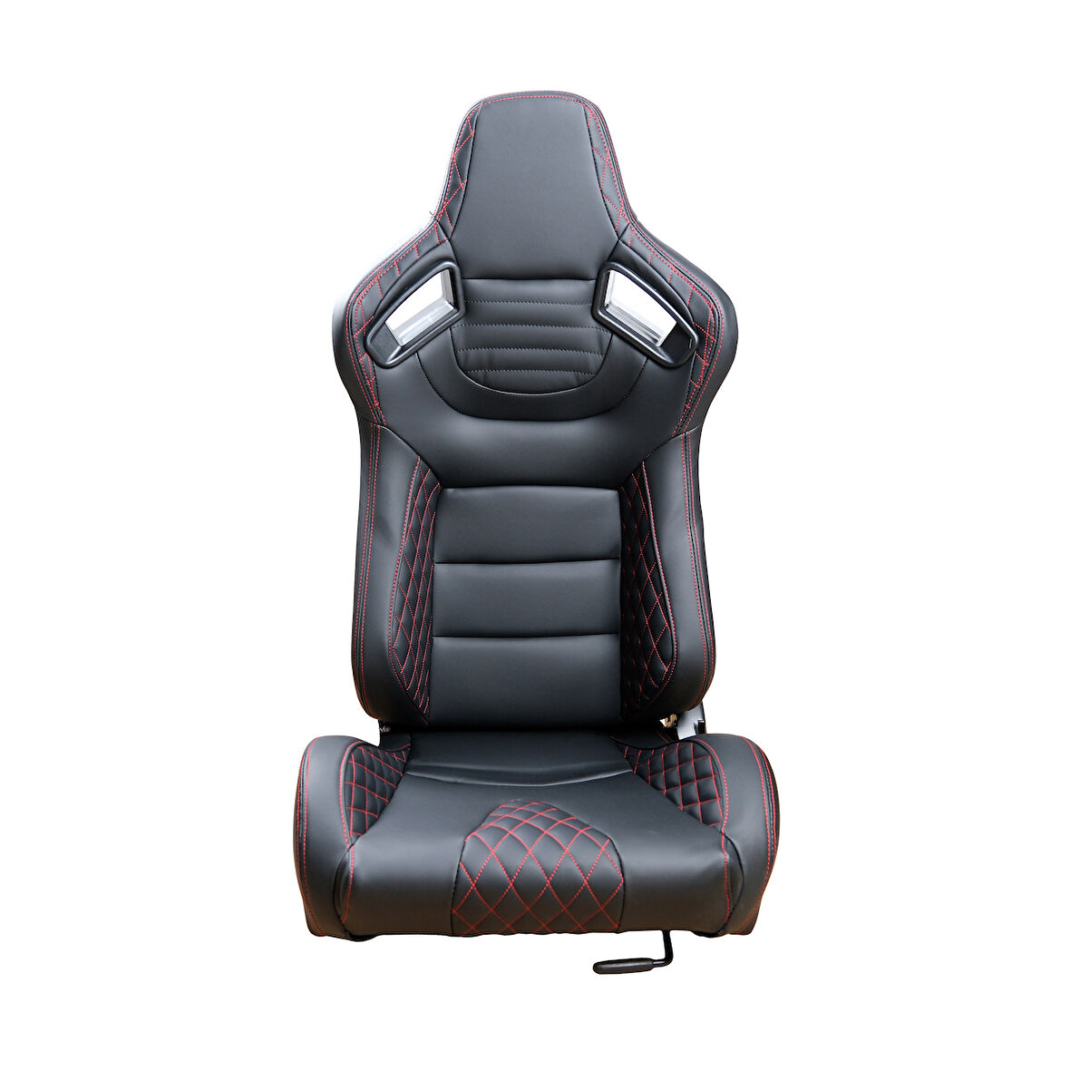 Recaro Model Deri Oto Yarış Koltuğu Siyah Spor Koltuk Takımı 2'li Set JBR1053