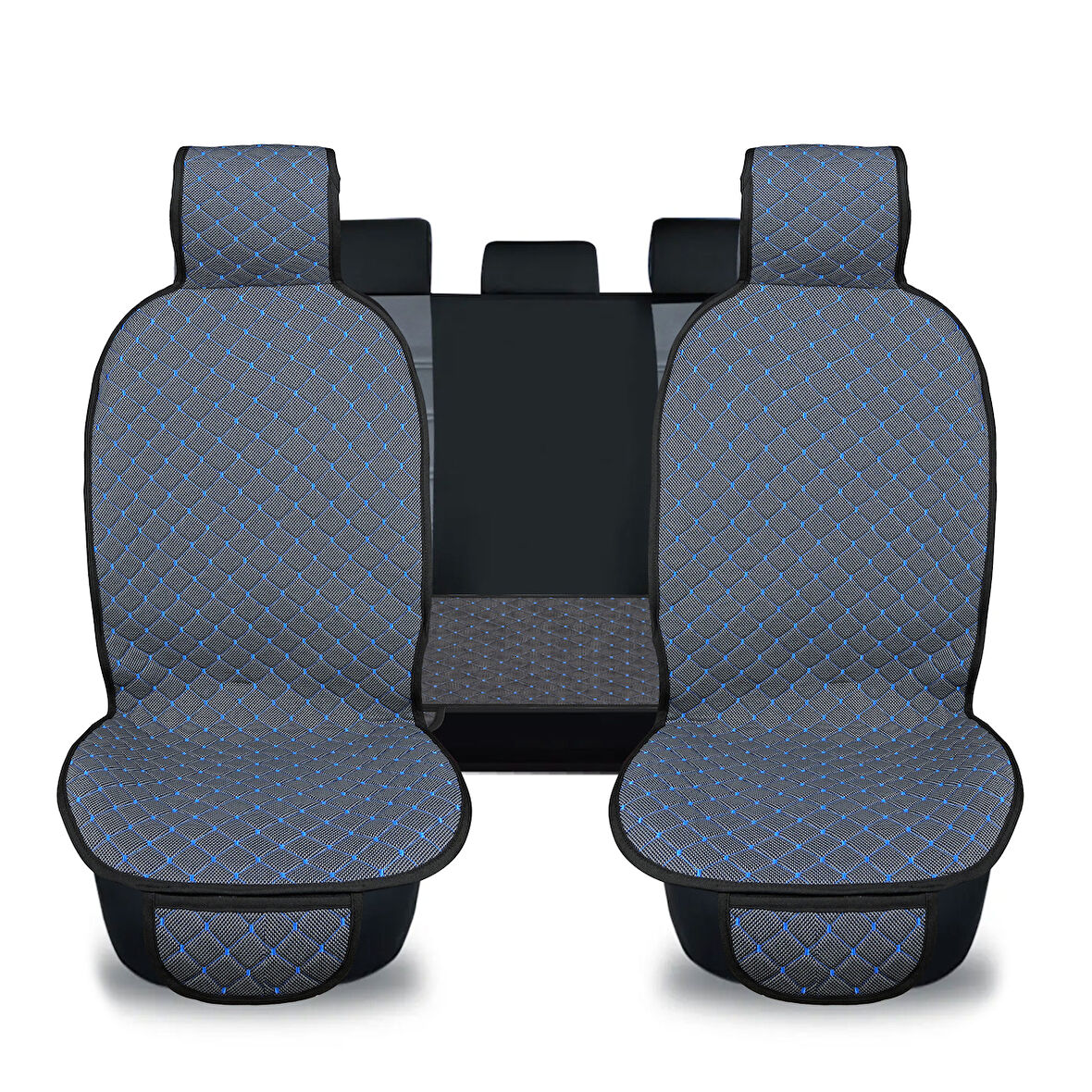 Blueline Serisi Terletmez Dokuma Kumaş Oto Koltuk Koruyucu Kılıfı Ön ve Arka Koltuk Takım