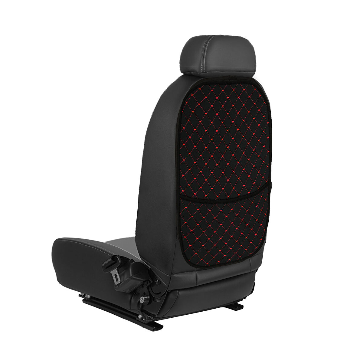 Redline Serisi Dokuma Kumaş Oto Koltuk Arkası Koruyucu Cepli Organizer 2 Adet