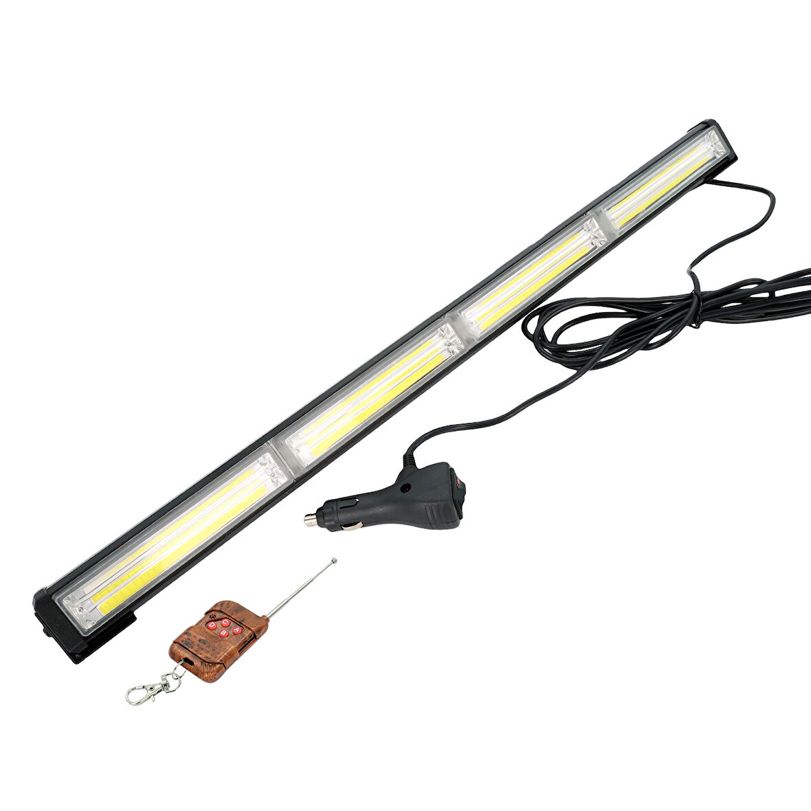 4 Ledli Offroad Led Bar 60 cm Tepe Lamba Kumandalı 12 Animasyonlu Beyaz