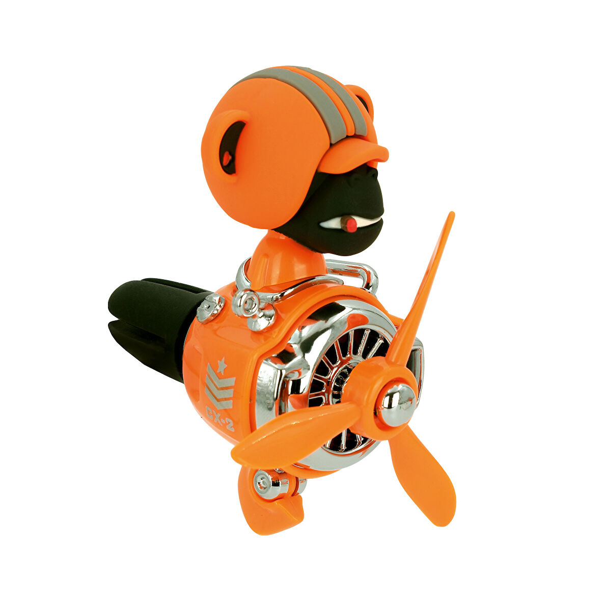 Pervaneli Klima Süsü Oto Koku Klipsi Sallanan Başlı Pilot Gorilla Araba Hava Ferahlatıcı Turuncu