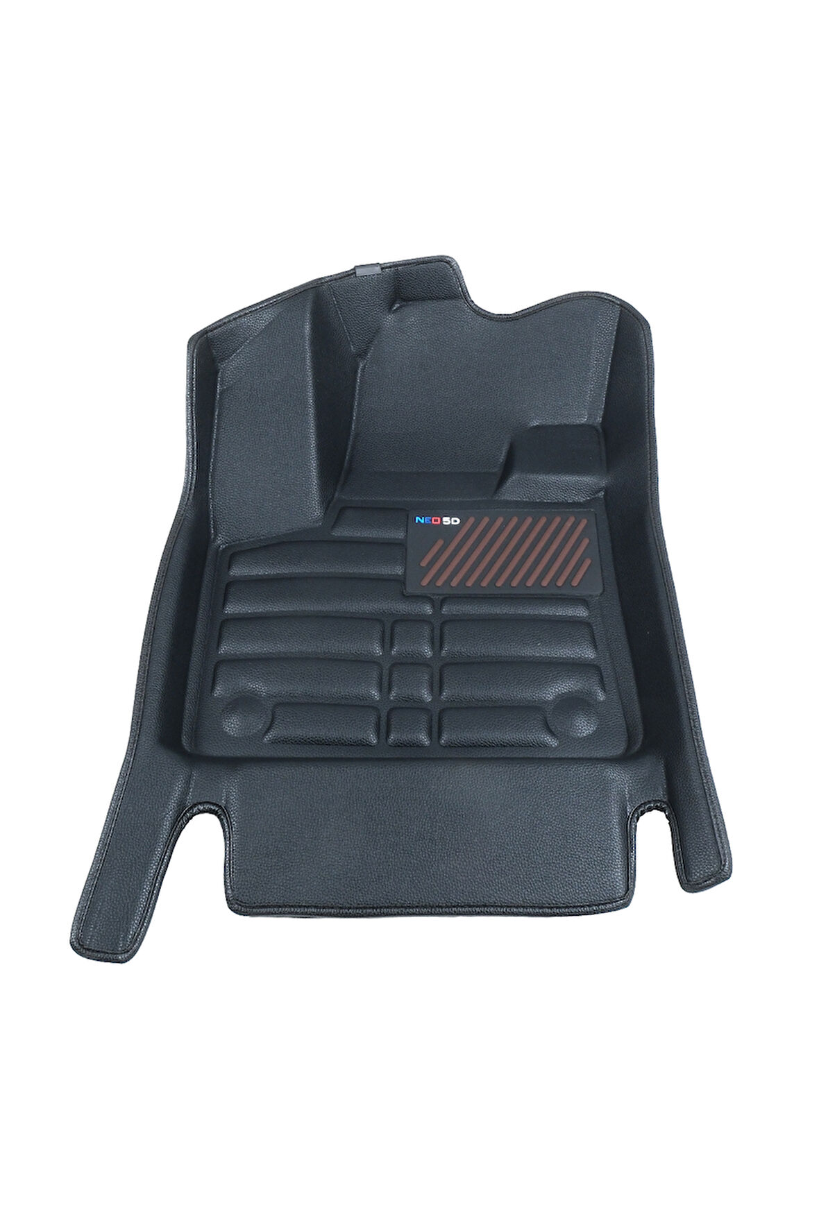 5D Dikişsiz (press) Deri Havuzlu Paspas Siyah Citroen C5 Aircross 2017-2024 ile uyumlu