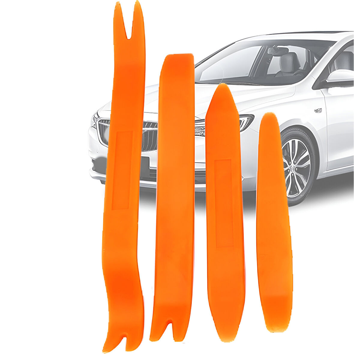 Mega Oto Market 4 Parça Turuncu Taşınabilir Trim Sökme Aparatı 