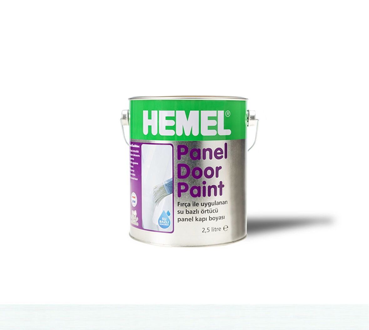 Hemel Panel Door Paint Polar White Amerikan Panel Kapı Boyası Beyaz 2,5 Lt