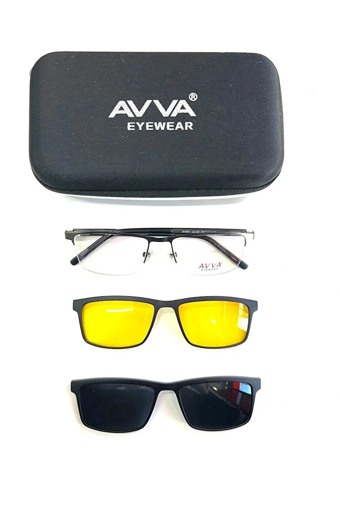 AVVA 501 C2 POLARİZE&ANTİFAR KLİPSLİ ERKEK GÜNEŞ GÖZLÜĞÜ