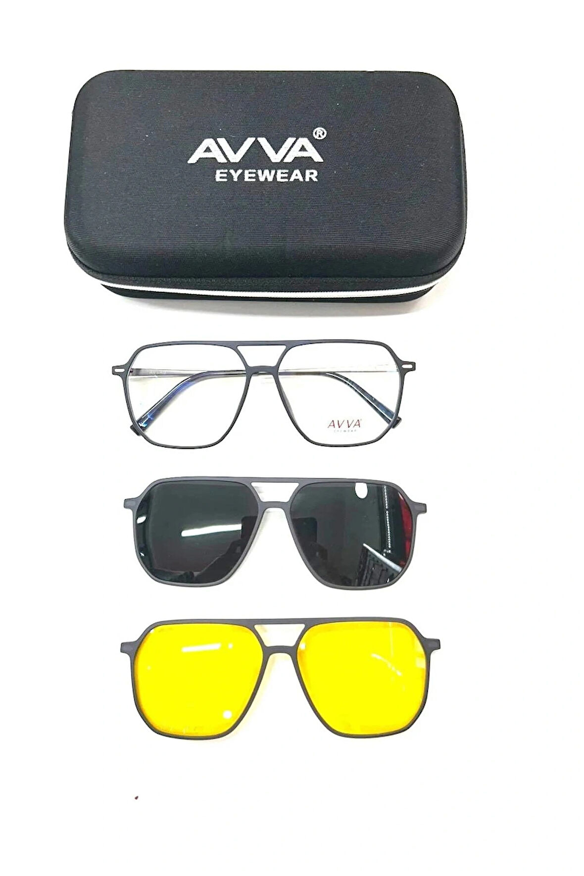 AVVA 2119 C4 POLARİZE&ANTİFAR KLİPSLİ ERKEK GÜNEŞ GÖZLÜĞÜ