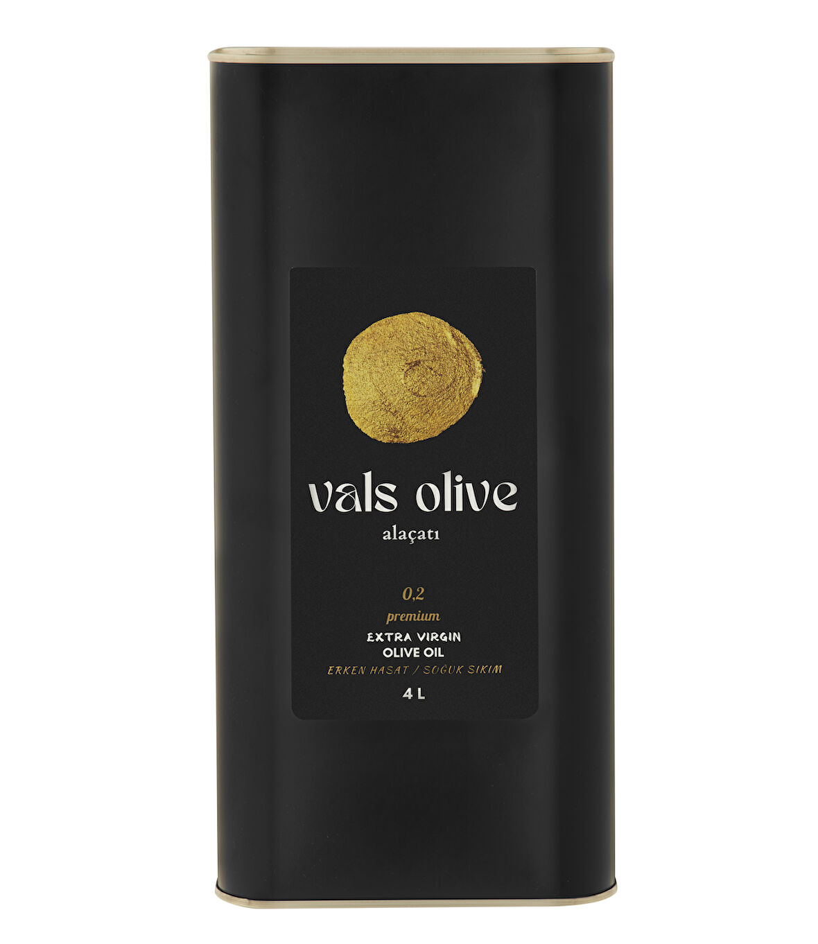 VALS OLIVE Premium Erken Hasat Soğuk Sıkım Naturel Sızma Katkısız Zeytinyağı (4 L) – Yeni Hasat 24/25