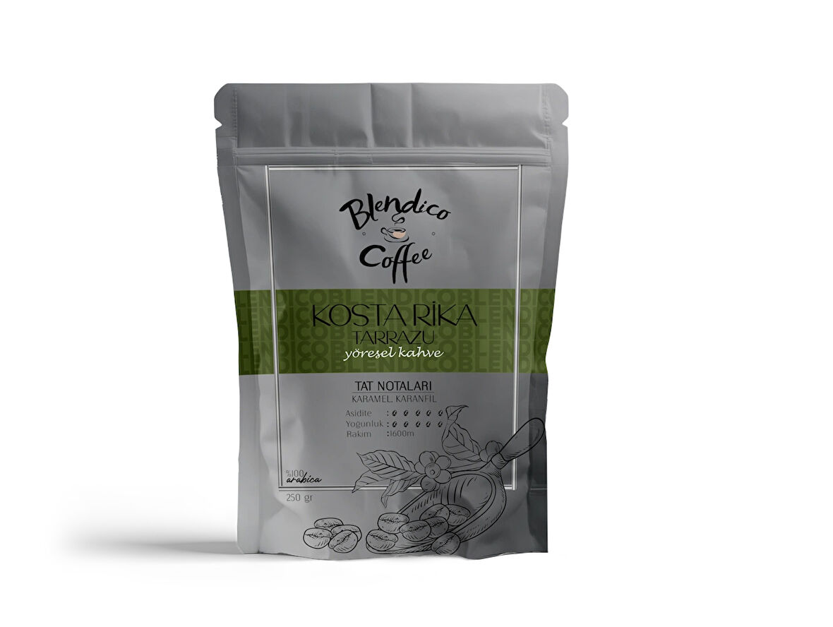 Kosta Rika Tarrazu Yöresel Kahve 250 gr (Çekirdek)