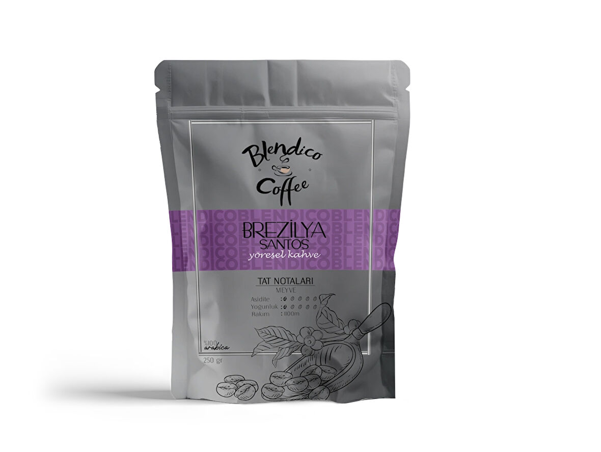 Brezilya Santos Yöresel Kahve 250 gr (Çekirdek)