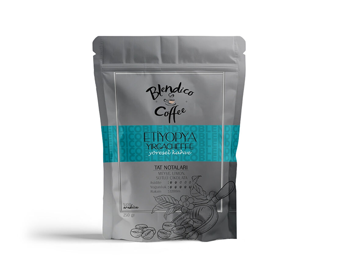 Etiyopya Yirgacheffe Yöresel Kahve 250 gr (Çekirdek)