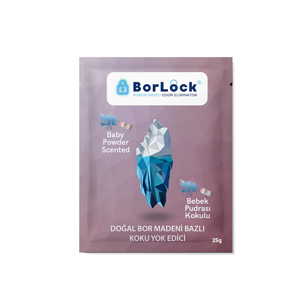 BorLock Bebek Pudrası Kokulu Koku Giderici