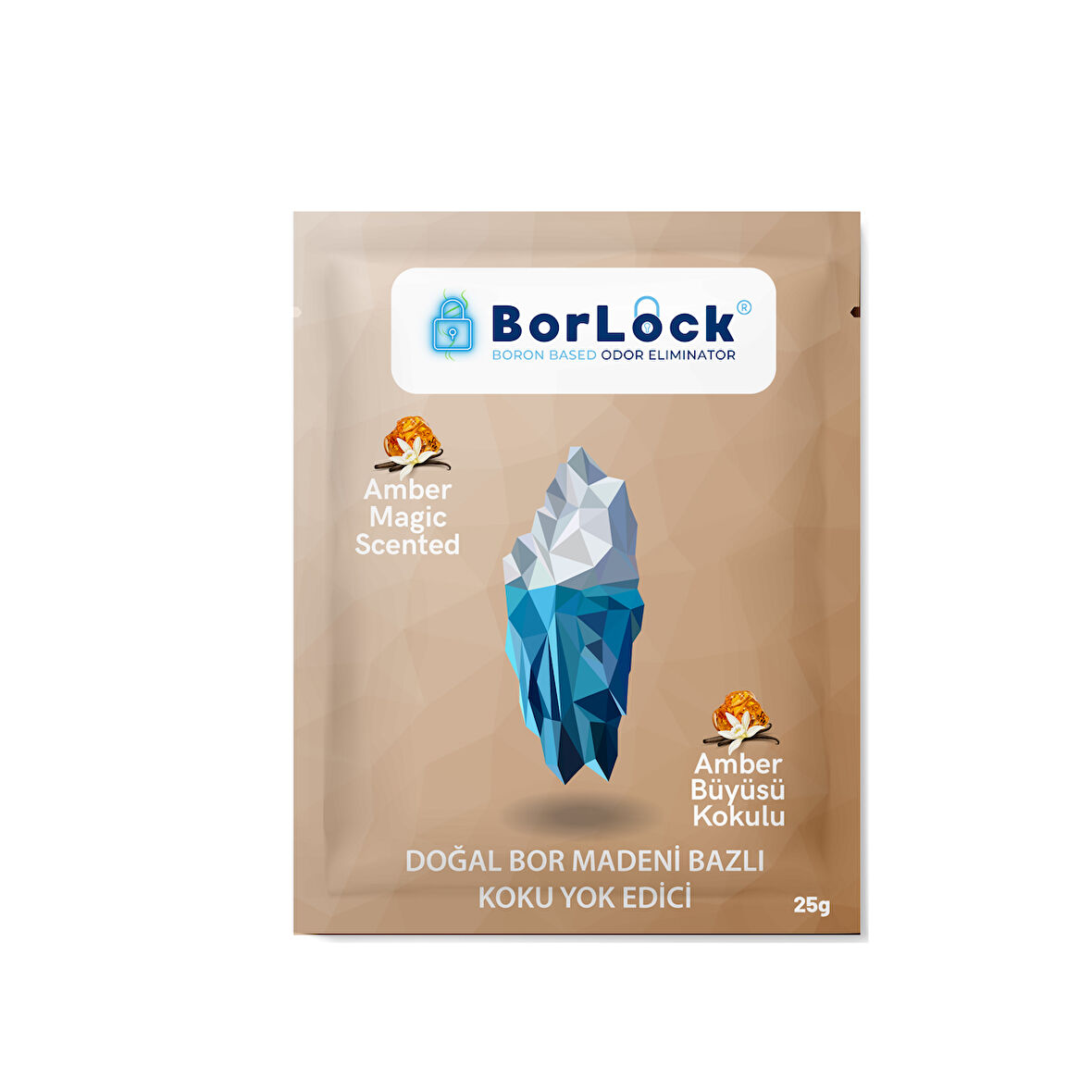 BorLock Amber Büyüsü Kokulu Koku Giderici 25g x 15 Adet