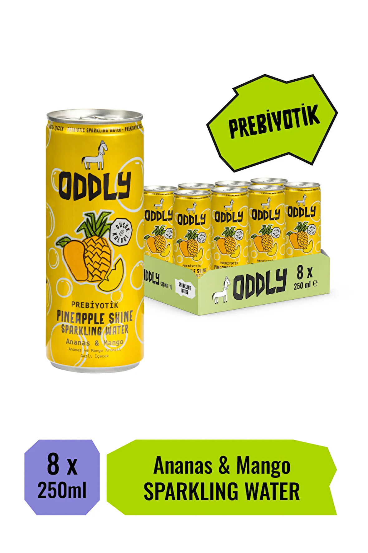 PINEAPPLE SHINE ANANAS MANGO KUTU 250 ML X 8 ADET