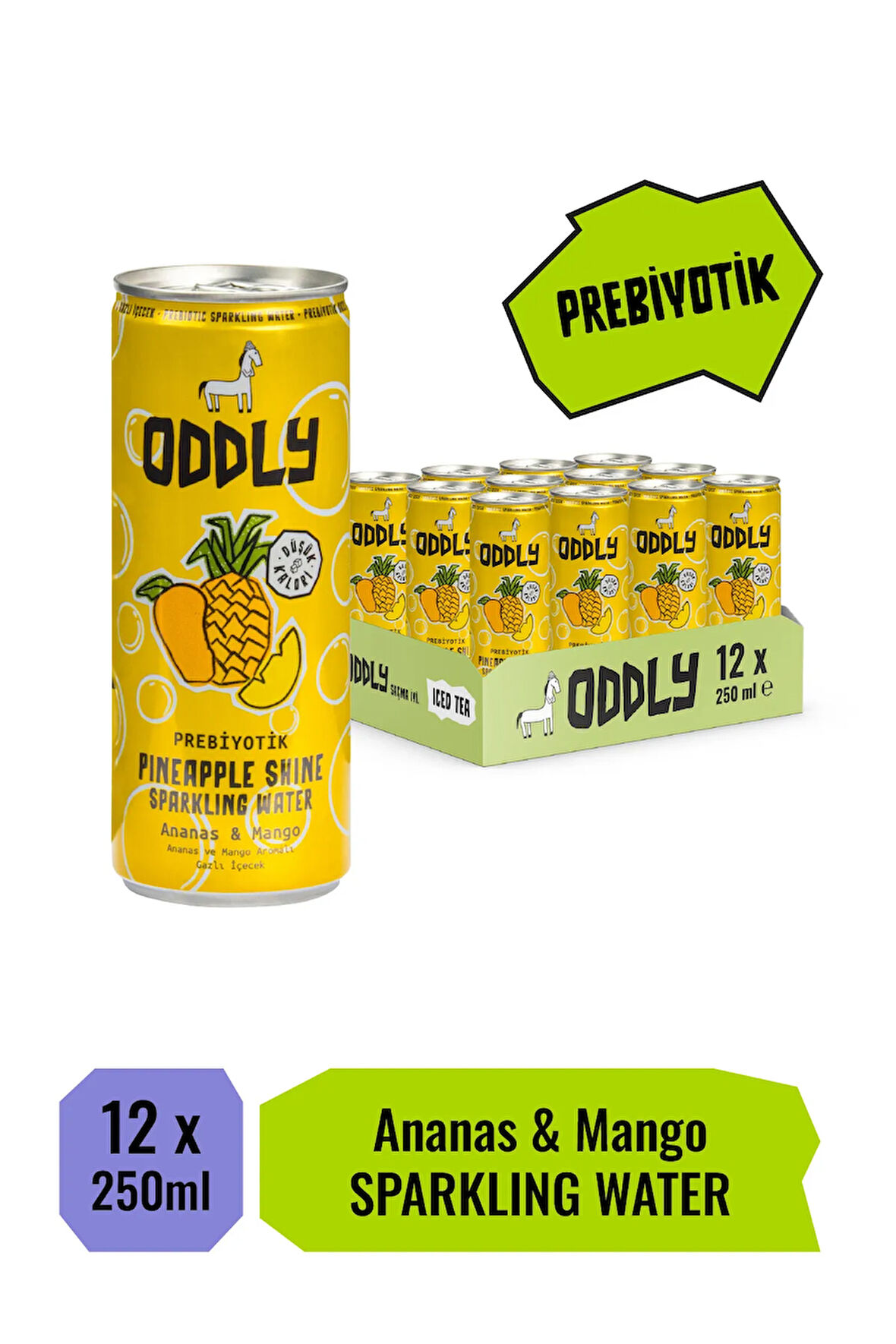 PINEAPPLE SHINE ANANAS MANGO KUTU 250 ML X 12 ADET