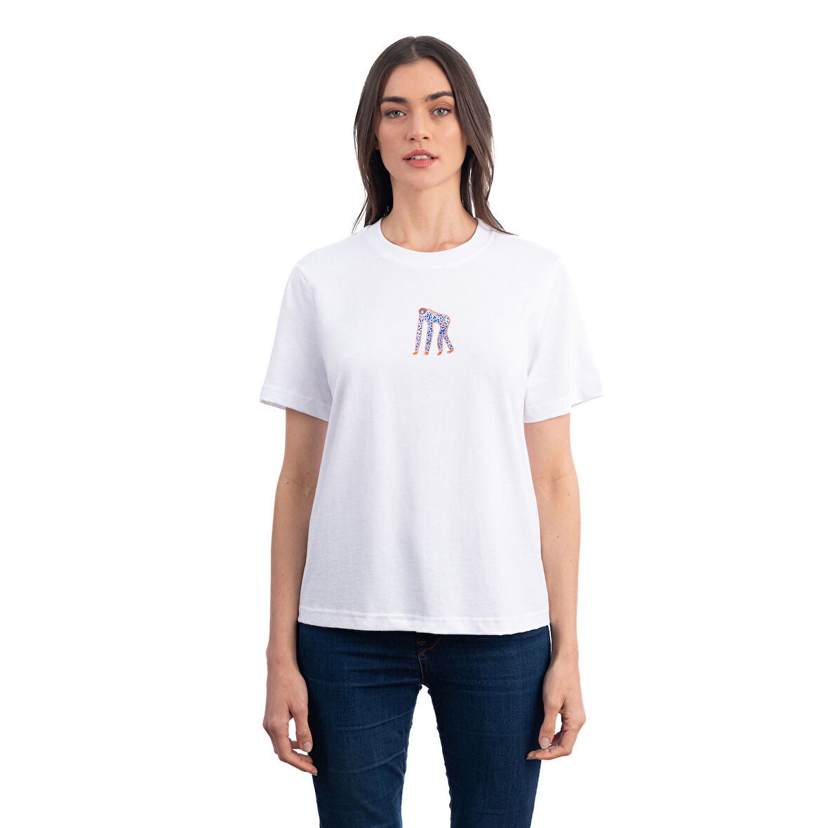 Monkey Regular Beyaz T-Shirt