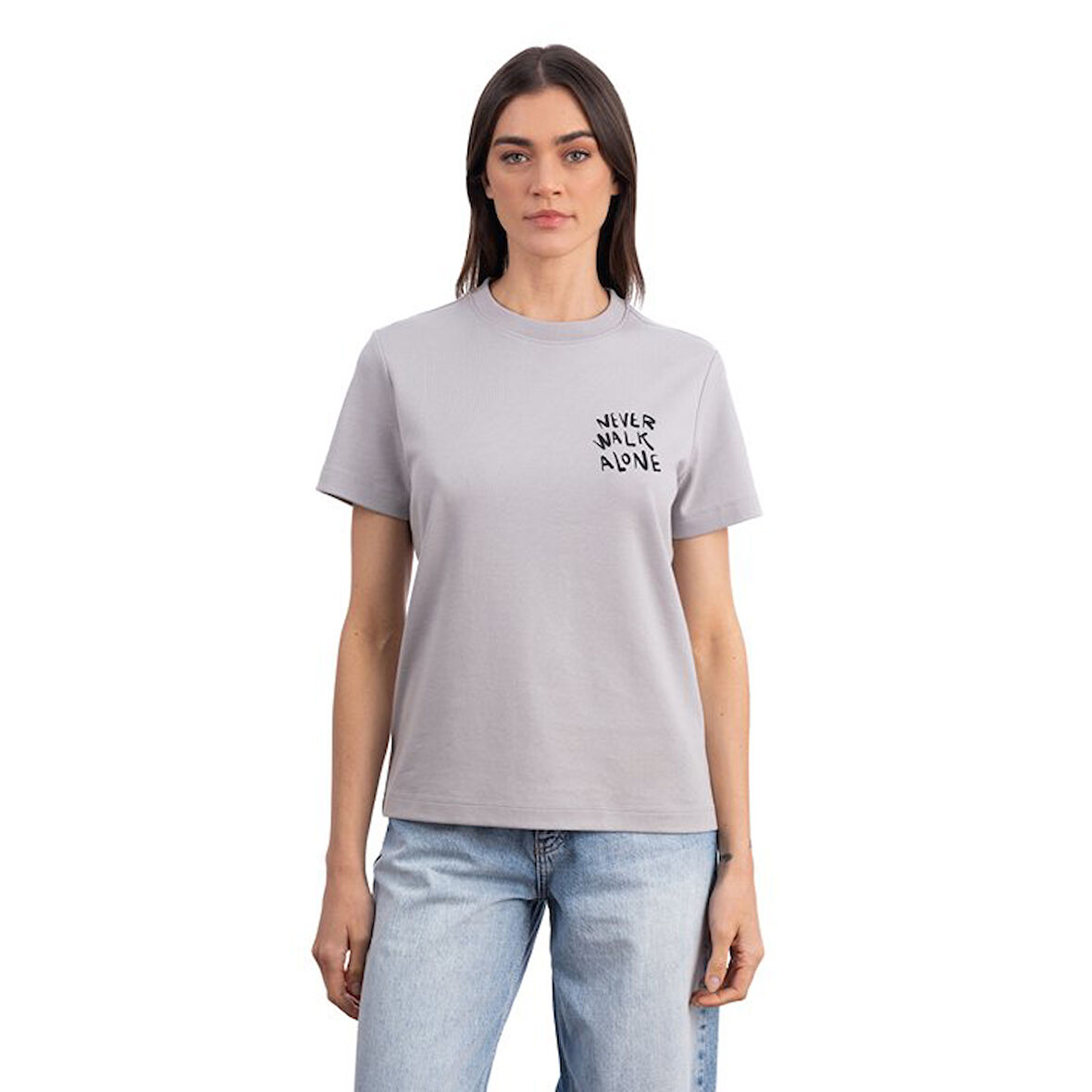 Running Regular Gri T-Shirt