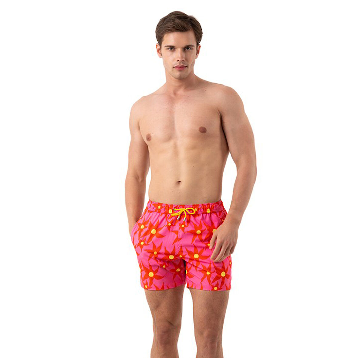 Floral Blaze Stretch Deniz Şortu