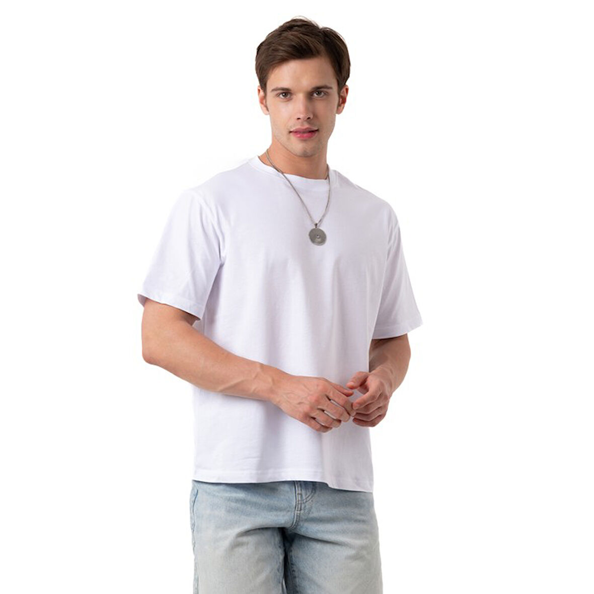Summer Mood Overisize Beyaz T-Shirt