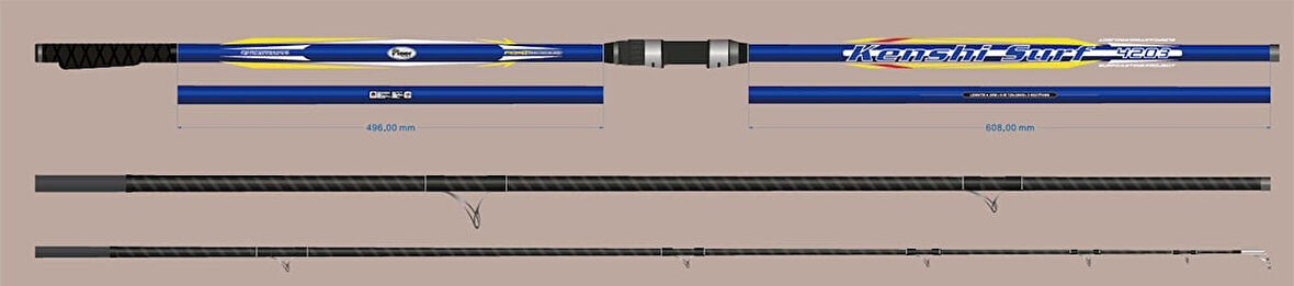 Kendo Kenshi Surf 4.20cm 120-260gr Olta Kamışı