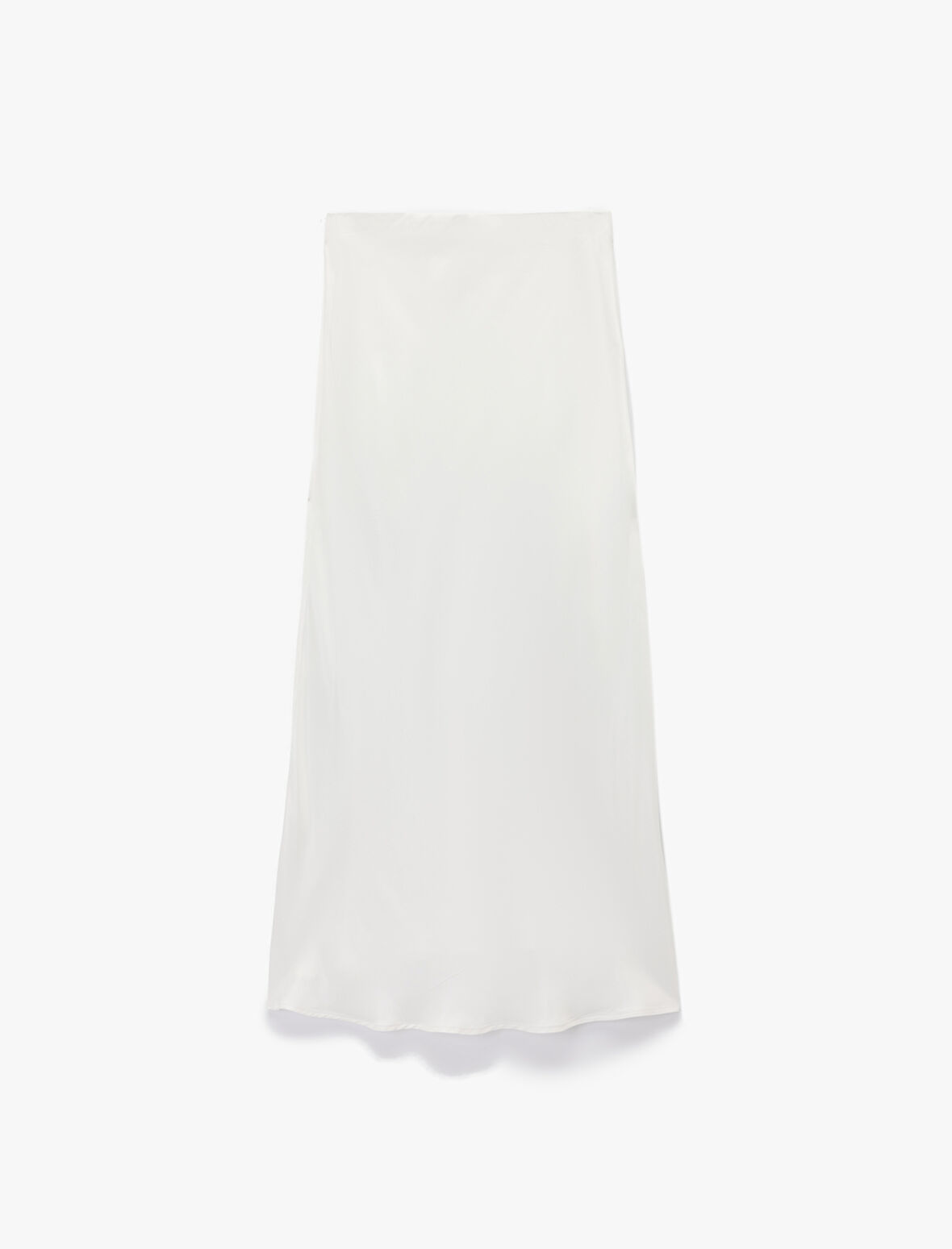 Viskon Midi Boy Kloş Saten Etek