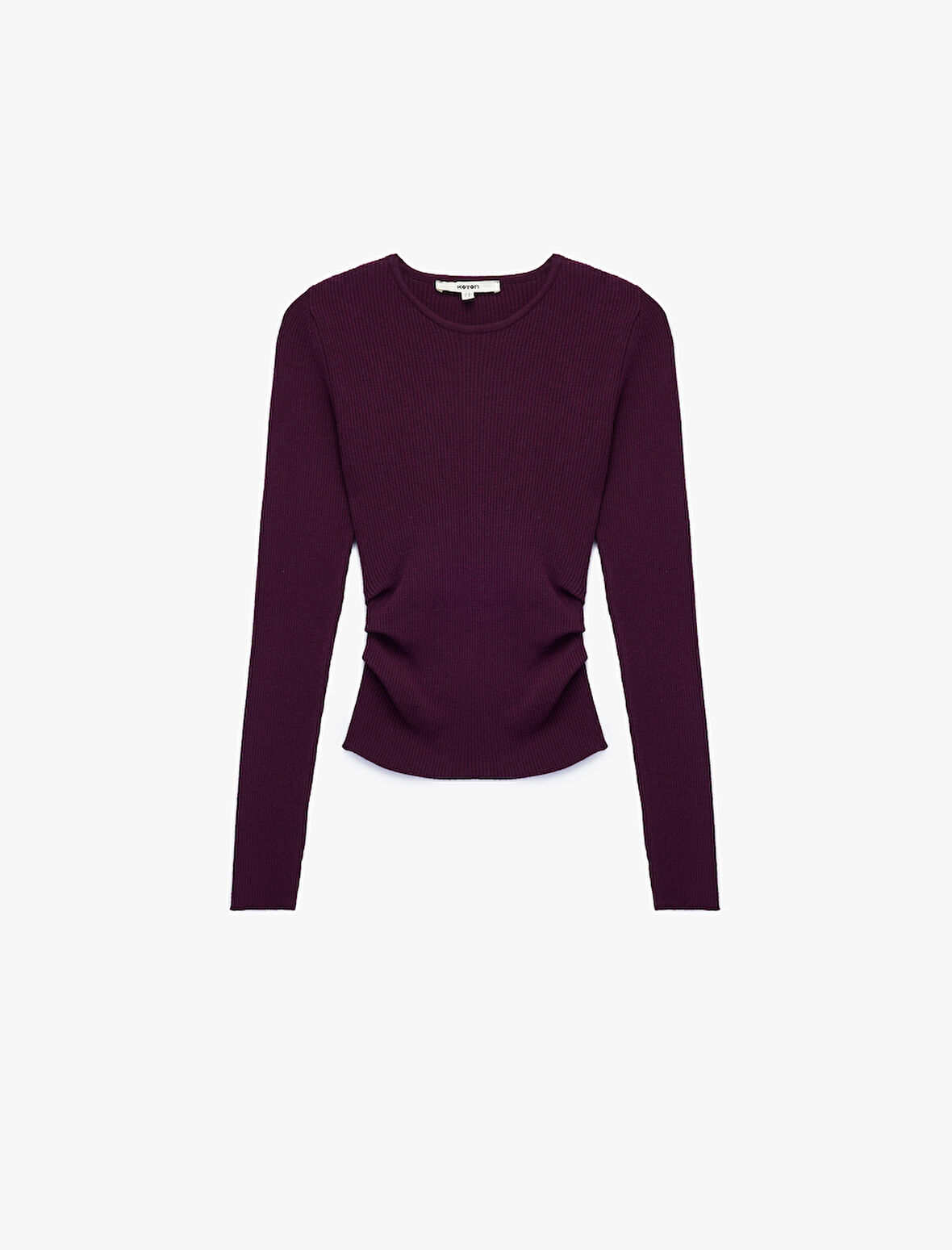 Uzun Kollu Yuvarlak Yaka Basic Triko Kazak