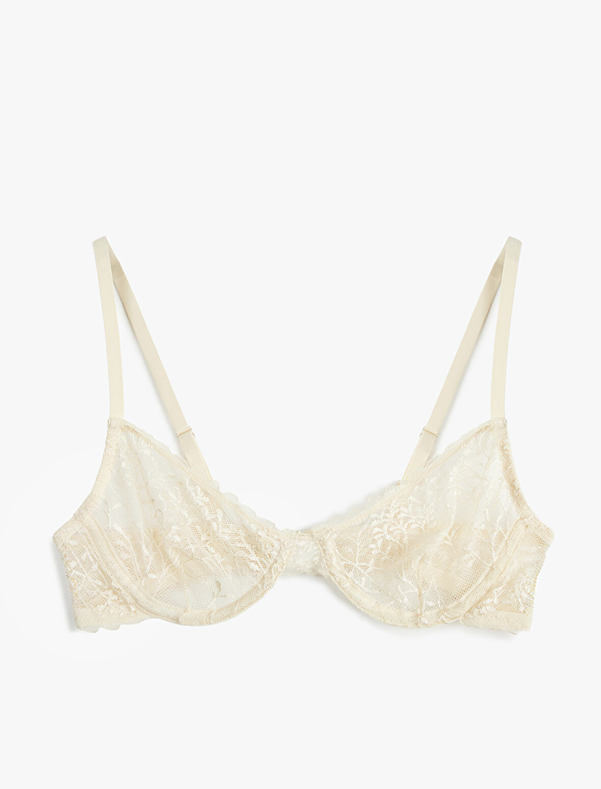 Dolgusuz Rahat Kalıp Dantelli Balenli Sütyen