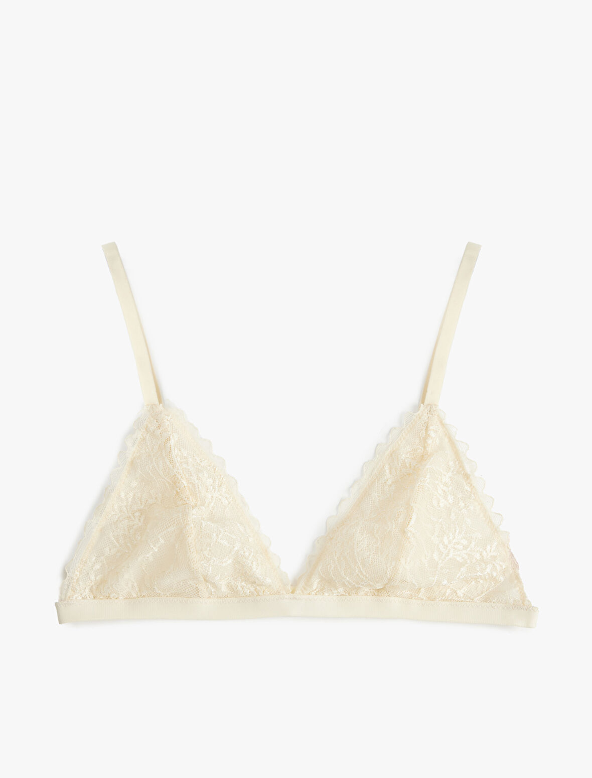 Dolgusuz Dantel Detaylı Balensiz Sütyen