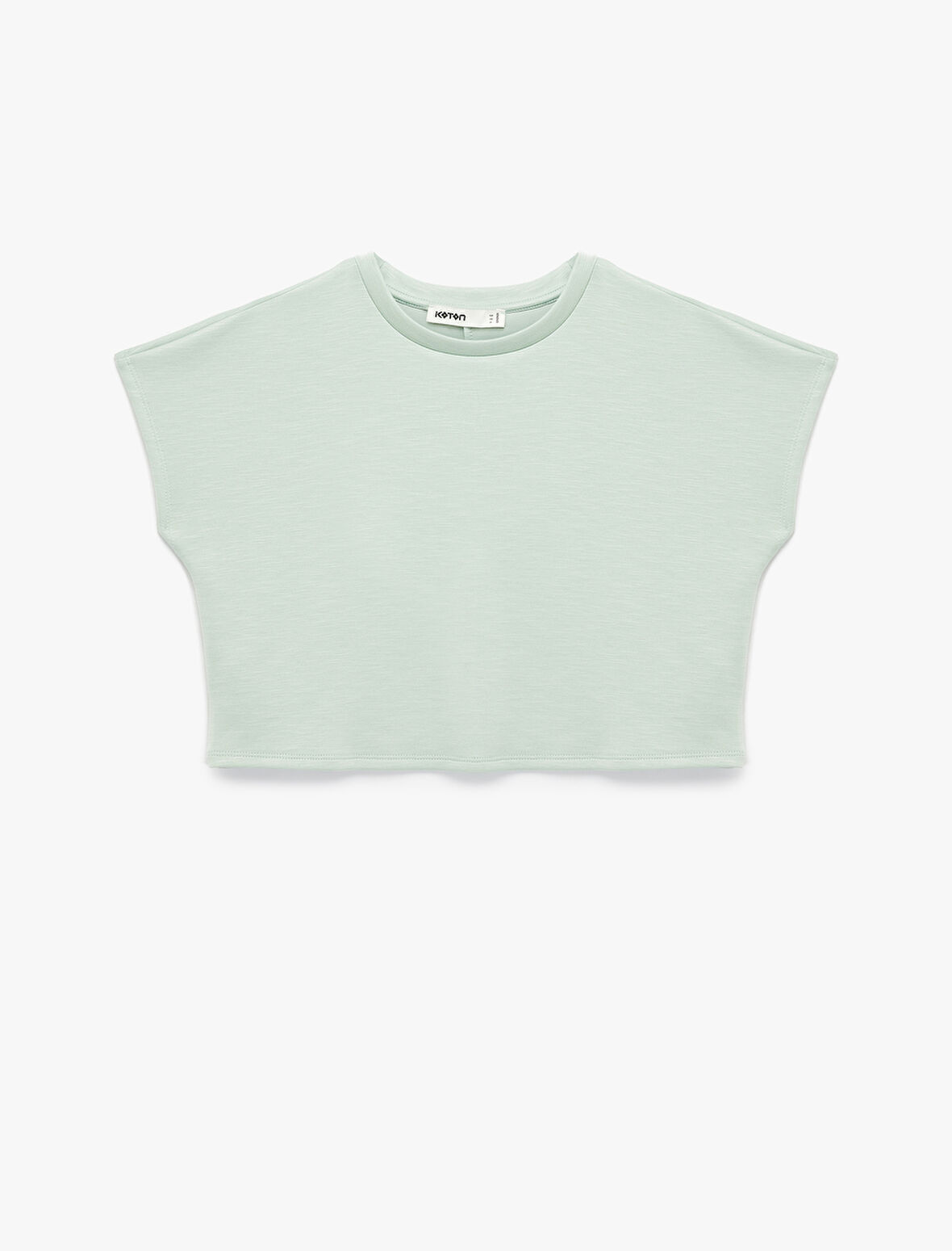 Slim Fit Bisiklet Yaka Kolsuz Basic Tişört