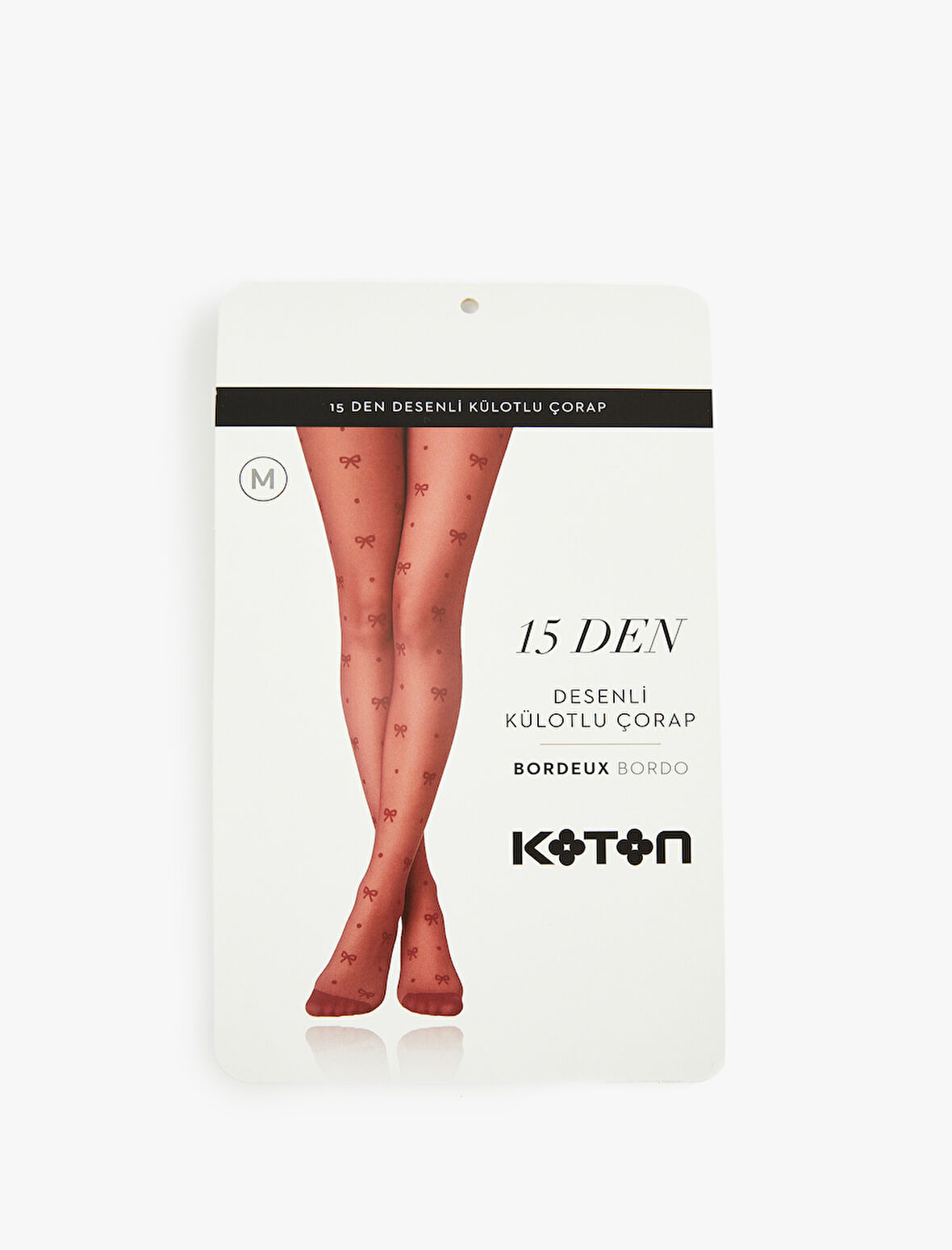15 Den Fiyonk Desenli Külotlu Çorap
