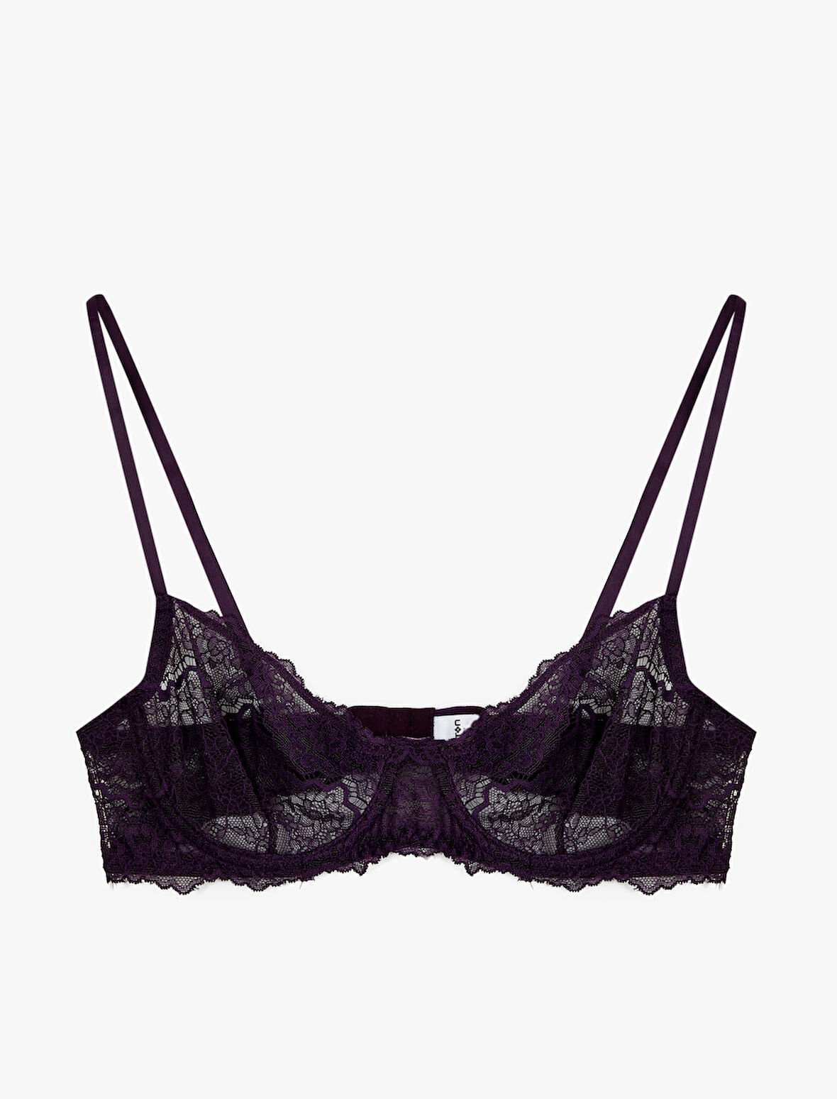 Balenli Dolgusuz Rahat Kalıp Dantelli Sütyen