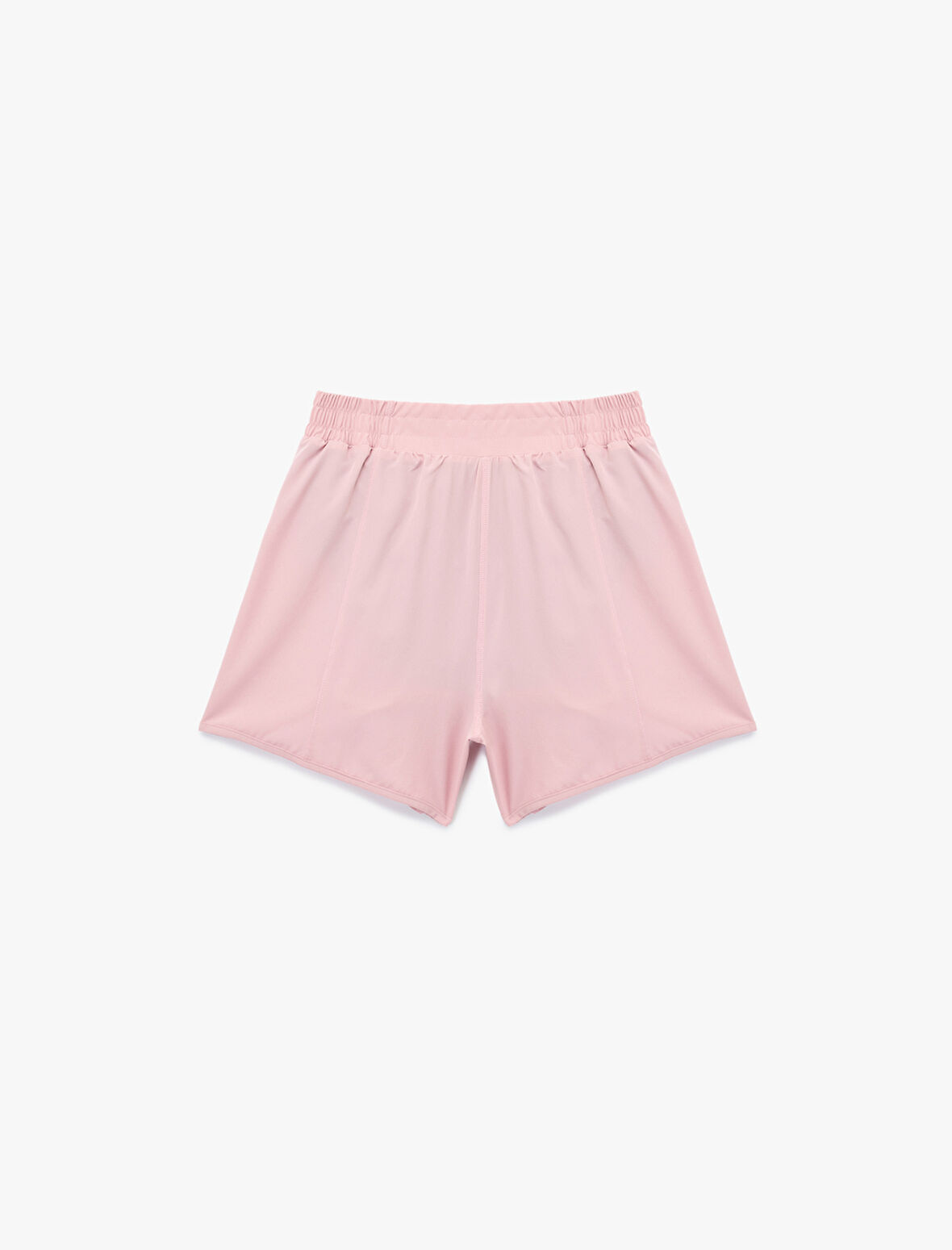 Yüksek Bel Cep Detaylı Rahat Kalıp Spor Şort