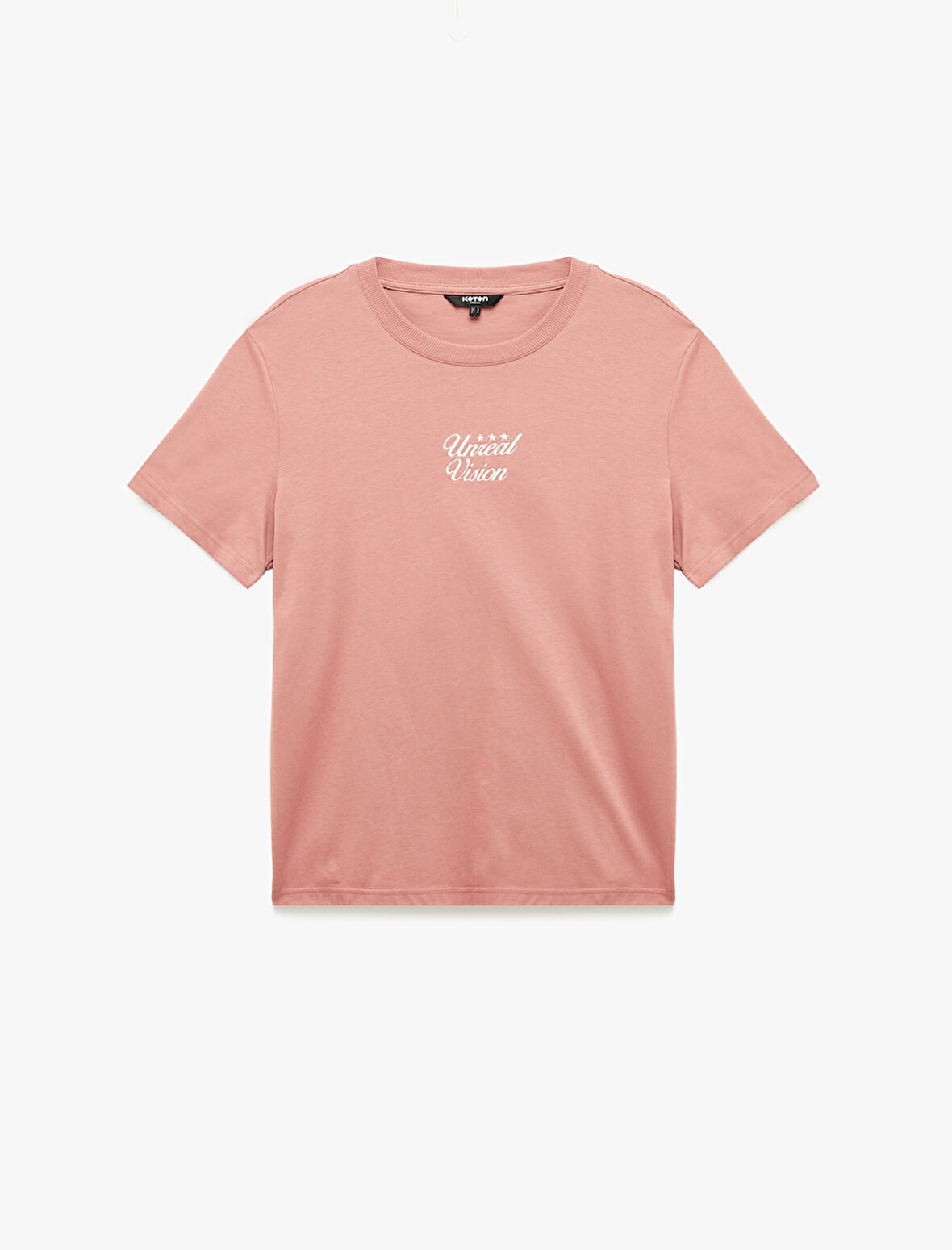 Regular Fit Kısa Kollu Bisiklet Yaka Pamuklu Baskılı Tişört