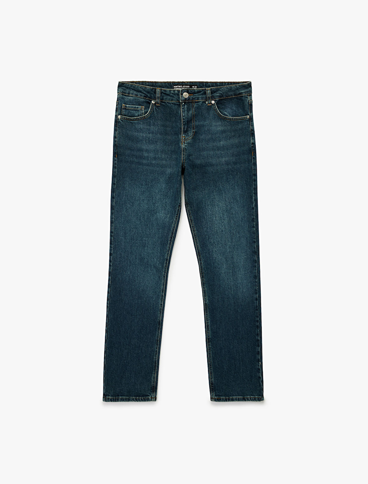 Pamuklu Normal Bel Straight Fit Jean Pantolon - Mark Jean
