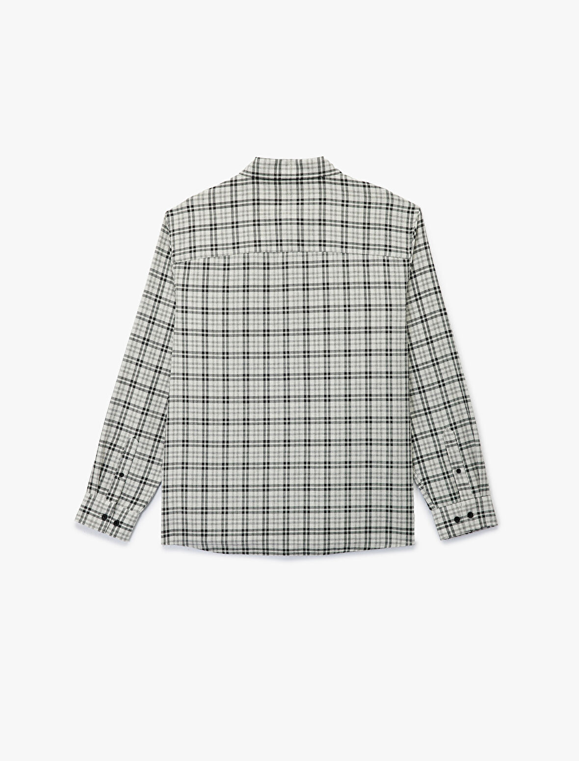 Regular Fit Uzun Kollu Düğmeli Klasik Yaka Kareli Gömlek