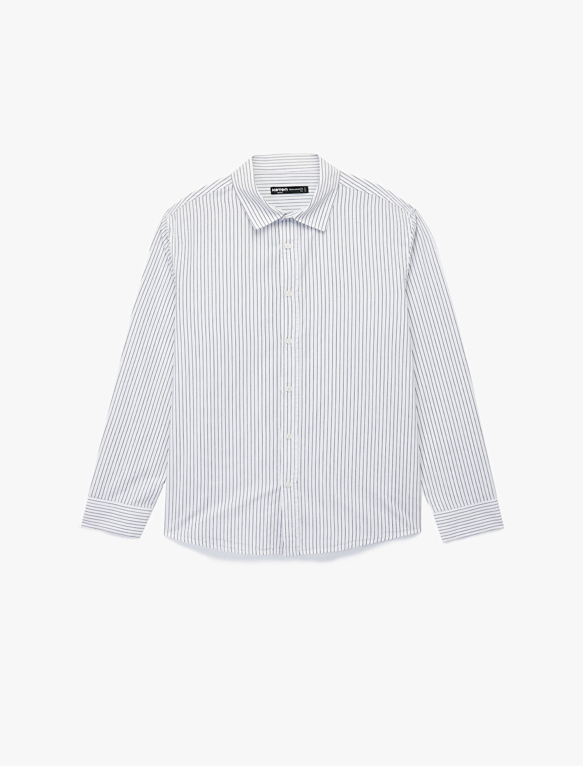 Regular Fit Klasik Yaka Pamuklu Uzun Kollu Gömlek