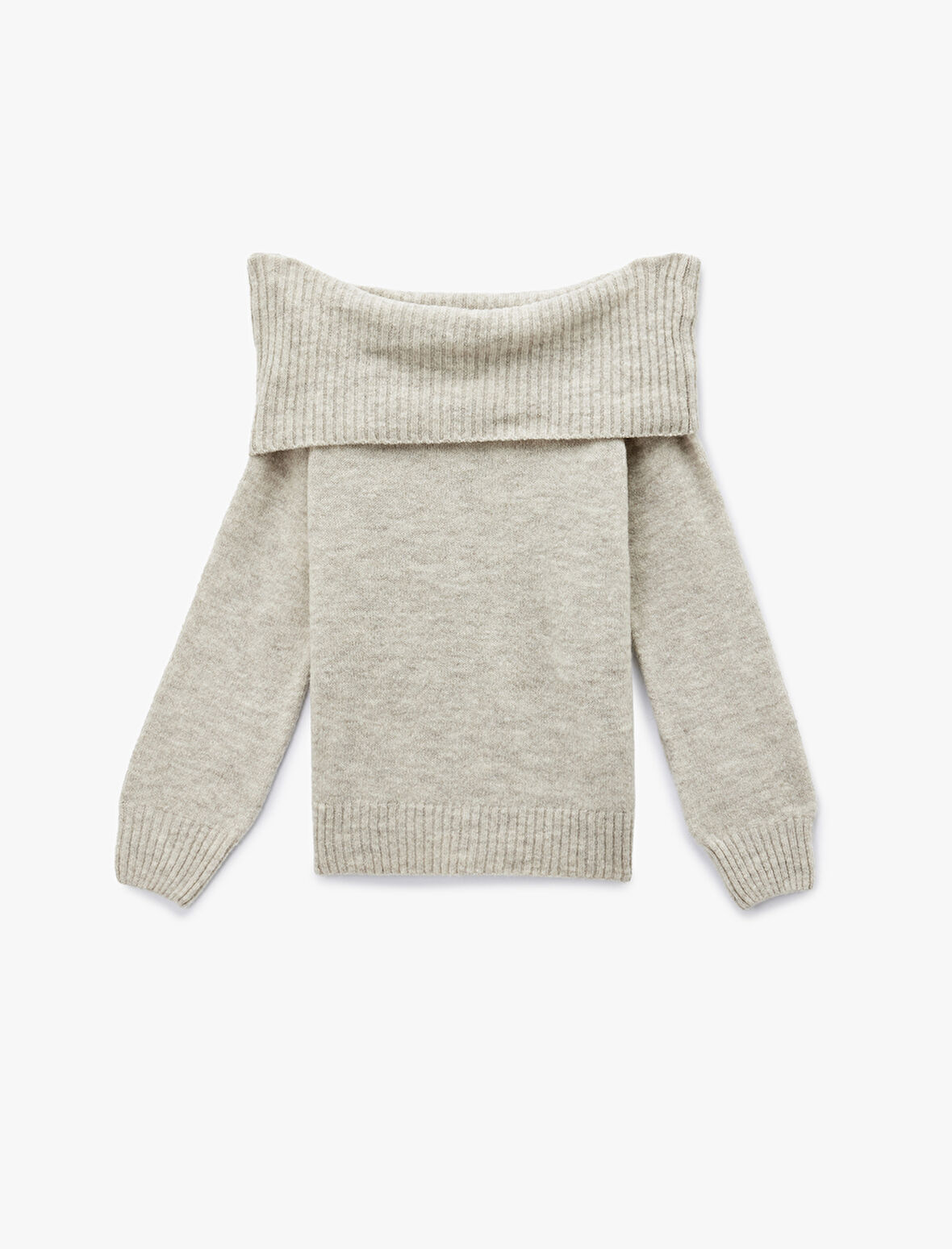 Madonna Yaka Omzu Açık Triko Kazak