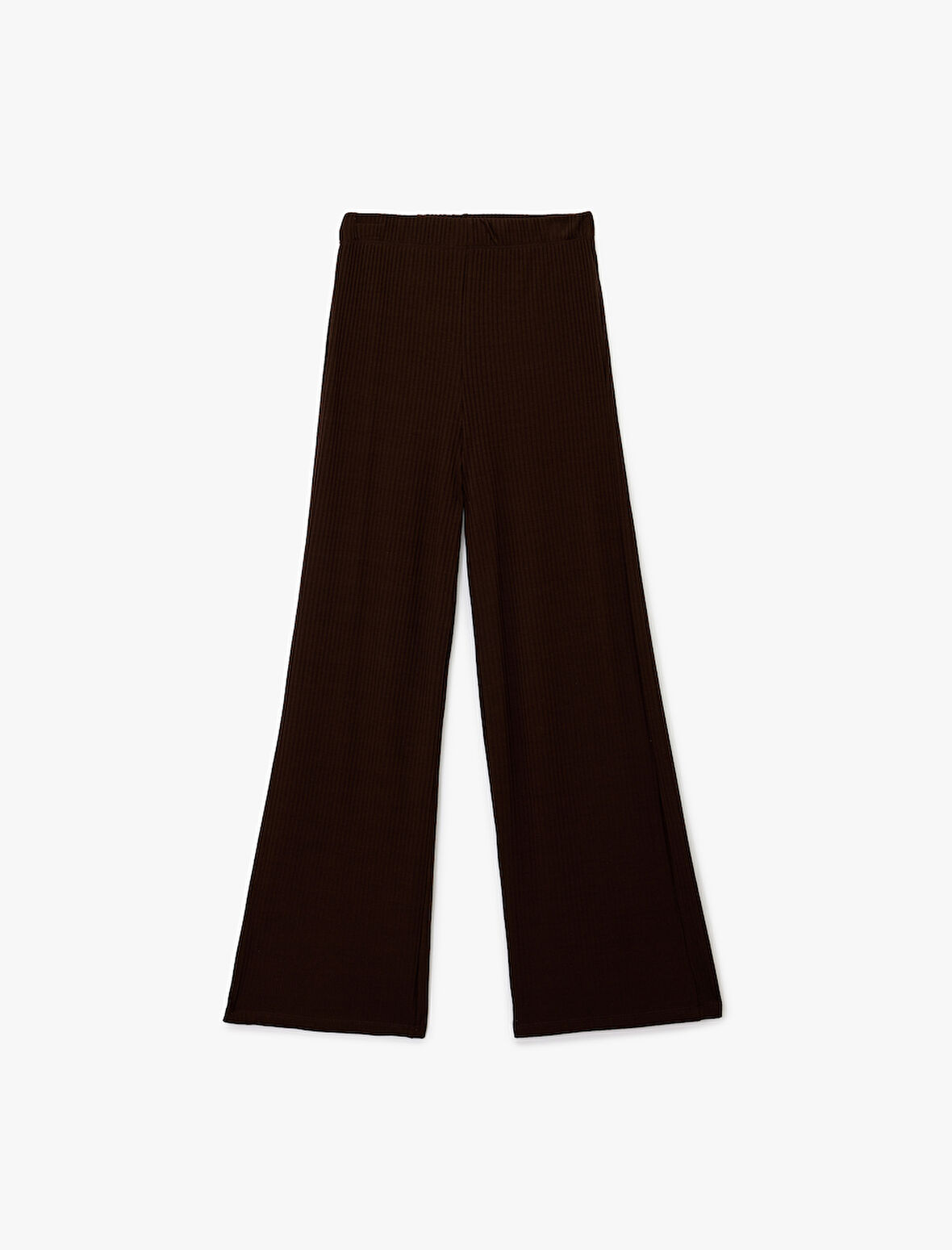 Viskon Karışımlı Yüksek Bel İspanyol Paça Tayt Pantolon