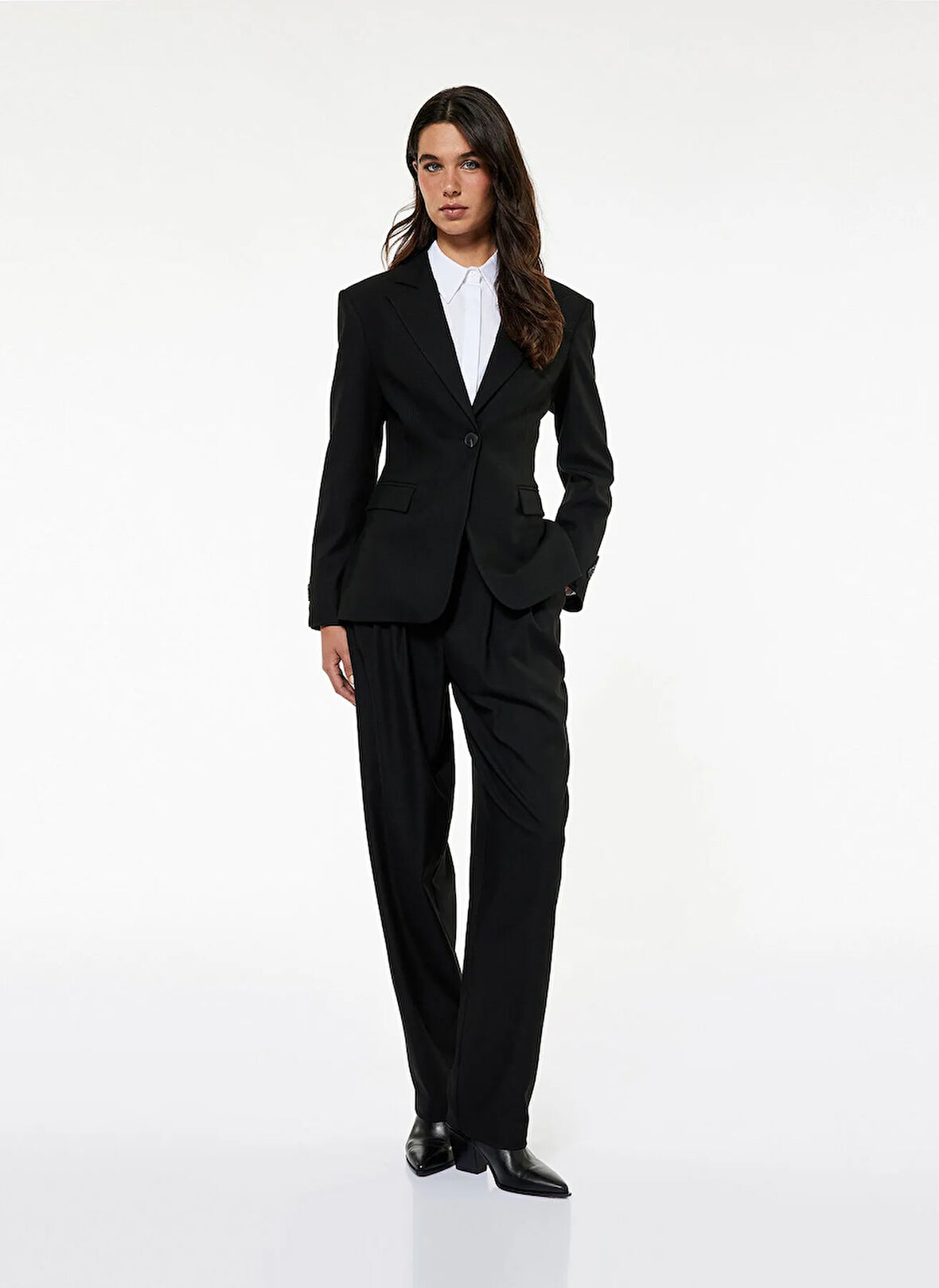 Koton Slim Fit Siyah Kadın Ceket 6WAK50052PW