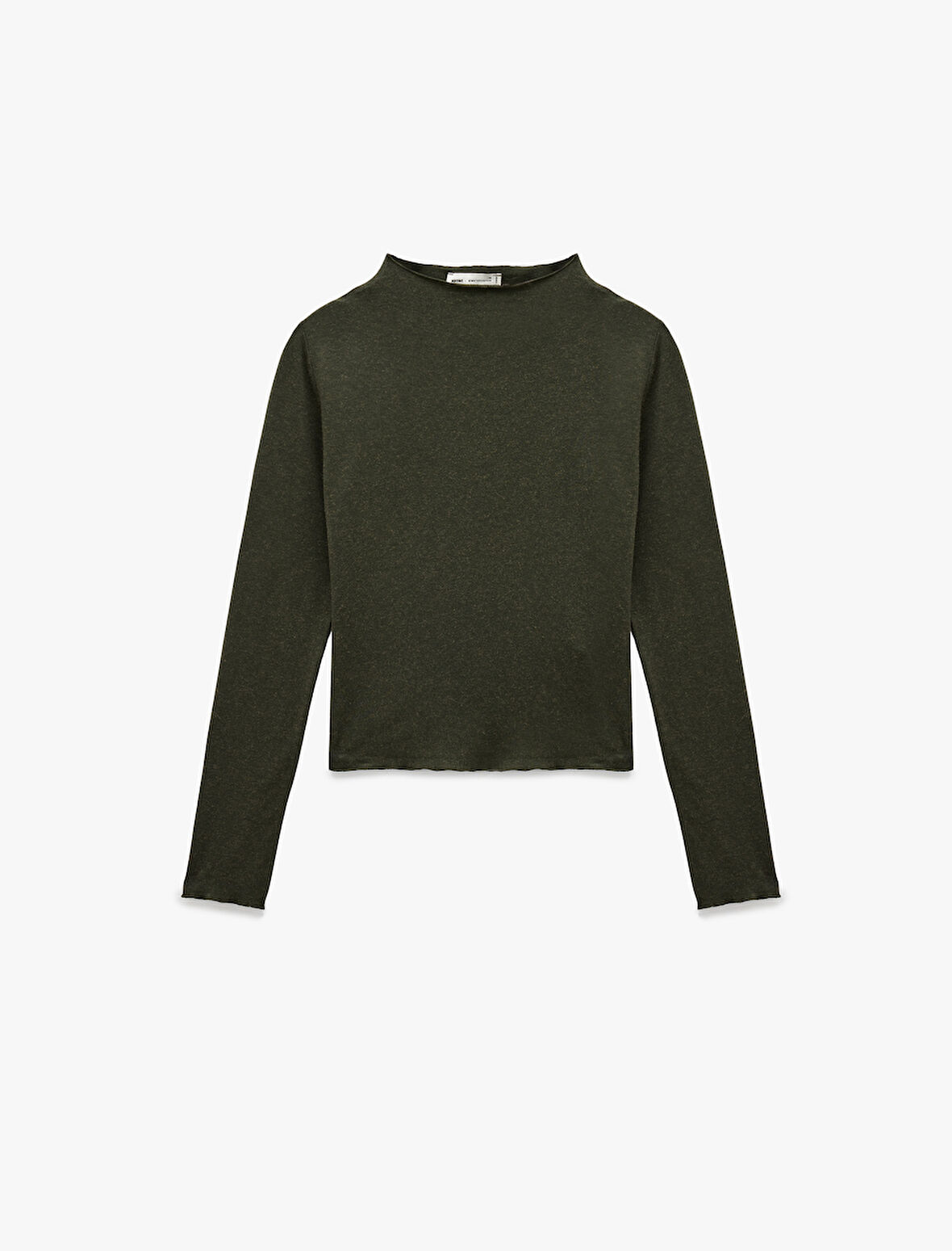 Koton X Sima Tarkan - Koyun Yünü Karışımlı Uzun Kollu Hafif Dik Yaka Bluz