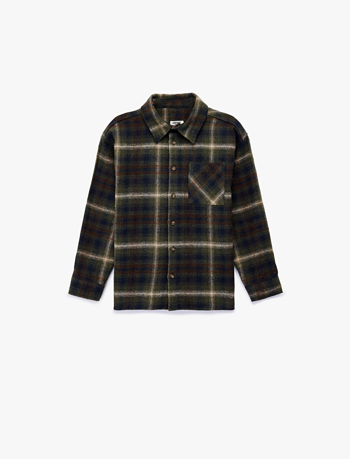 Ekose Desenli Uzun Kollu Oduncu Gömlek