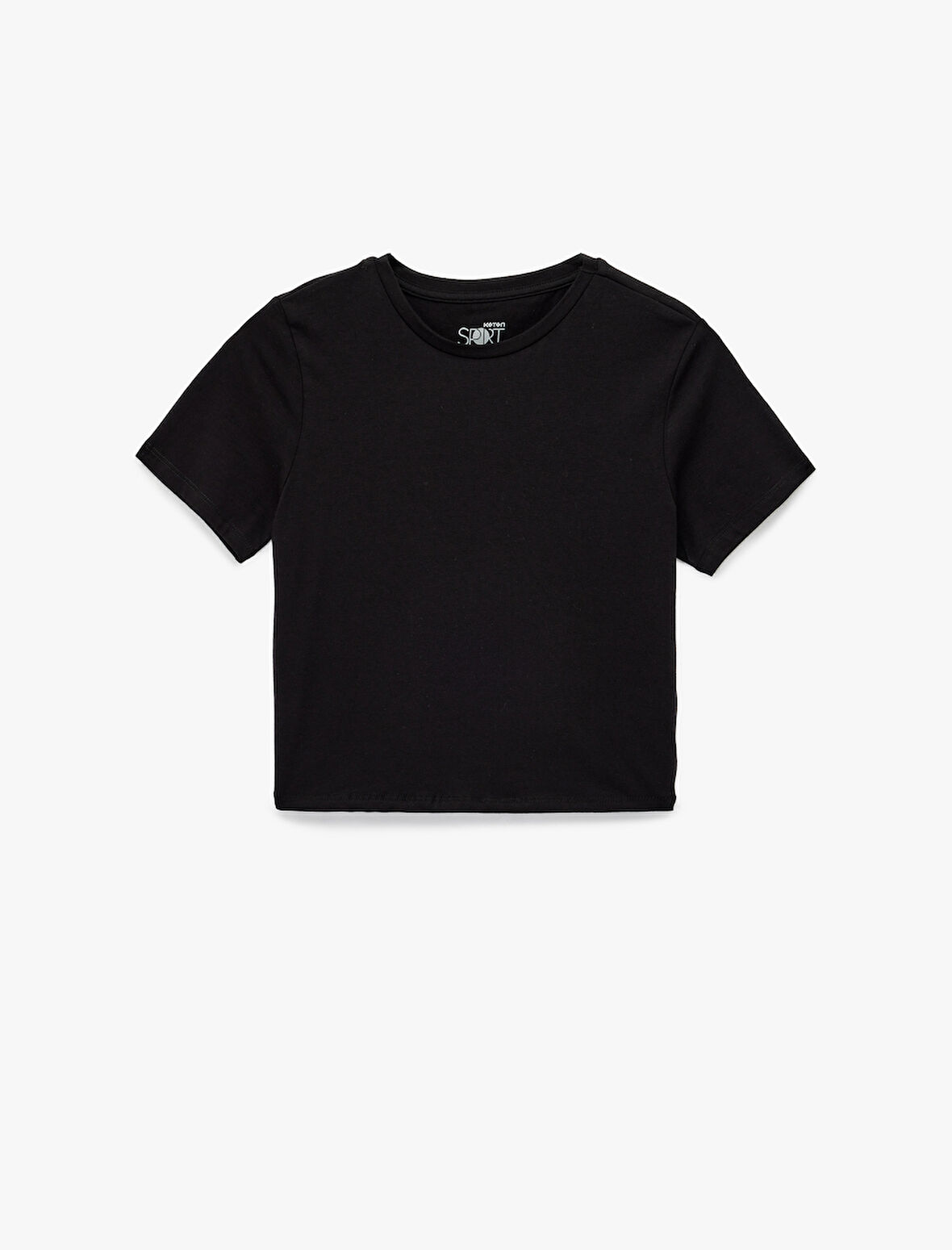 Slim Fit Kısa Kollu Bisiklet Yaka Spor Tişört