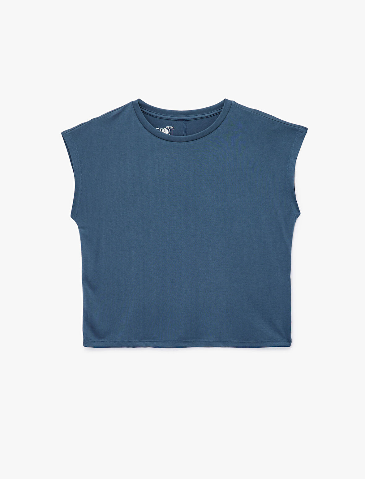 Rahat Kalıp Kısa Kollu Bisiklet Yaka Spor Tişört