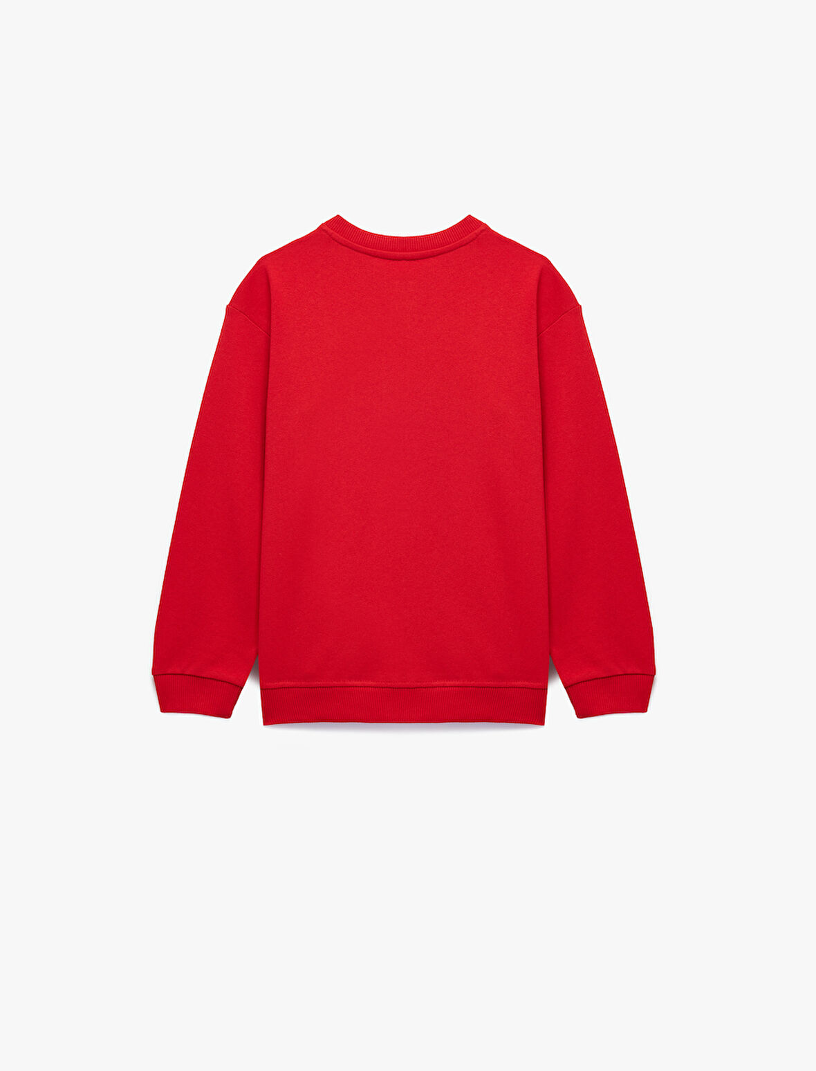 Pamuklu Uzun Kollu Bisiklet Yaka Atatürk Baskılı Sweatshirt