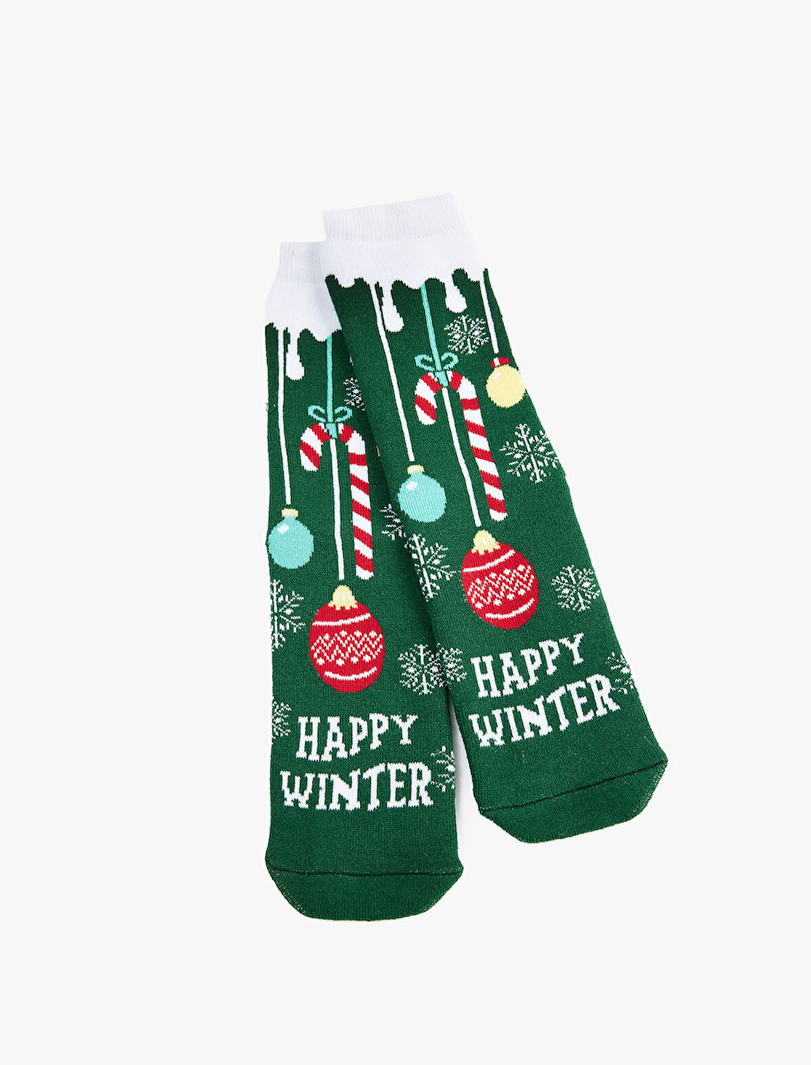 Pamuklu Kalın Soket Yılbaşı Çorabı