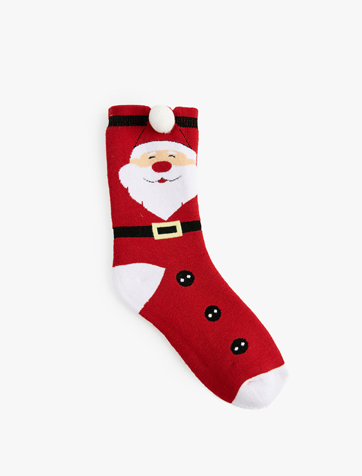Noel Baba Baskılı Pamuklu Soket Havlu Çorap