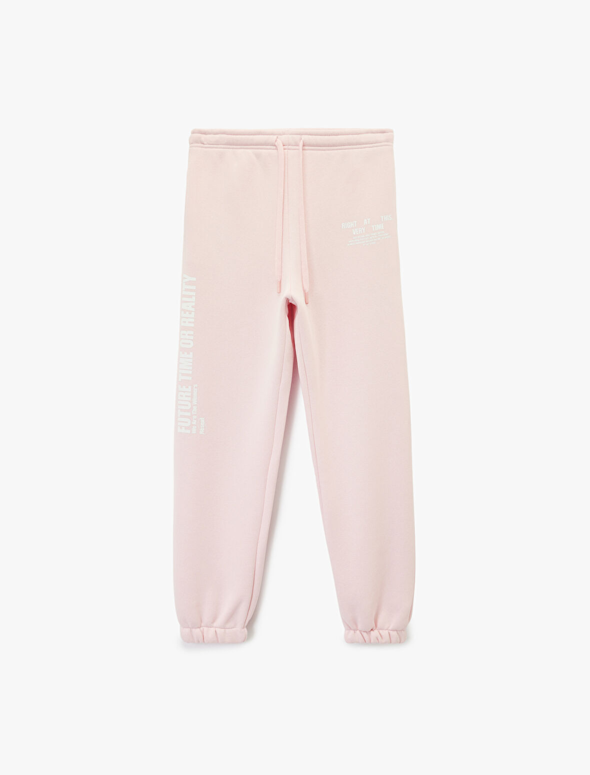 Baskılı Rahat Kalıp Cep Detaylı Beli Bağcıklı Jogger Eşofman Altı