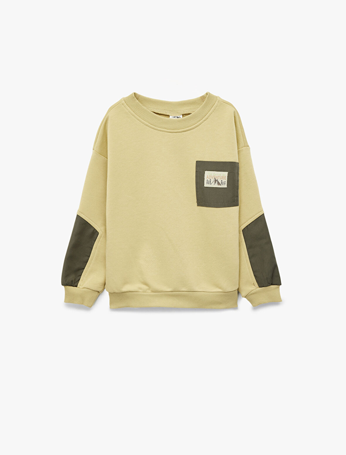 Uzun Kollu Bisiklet Yaka Oversize Sweatshirt